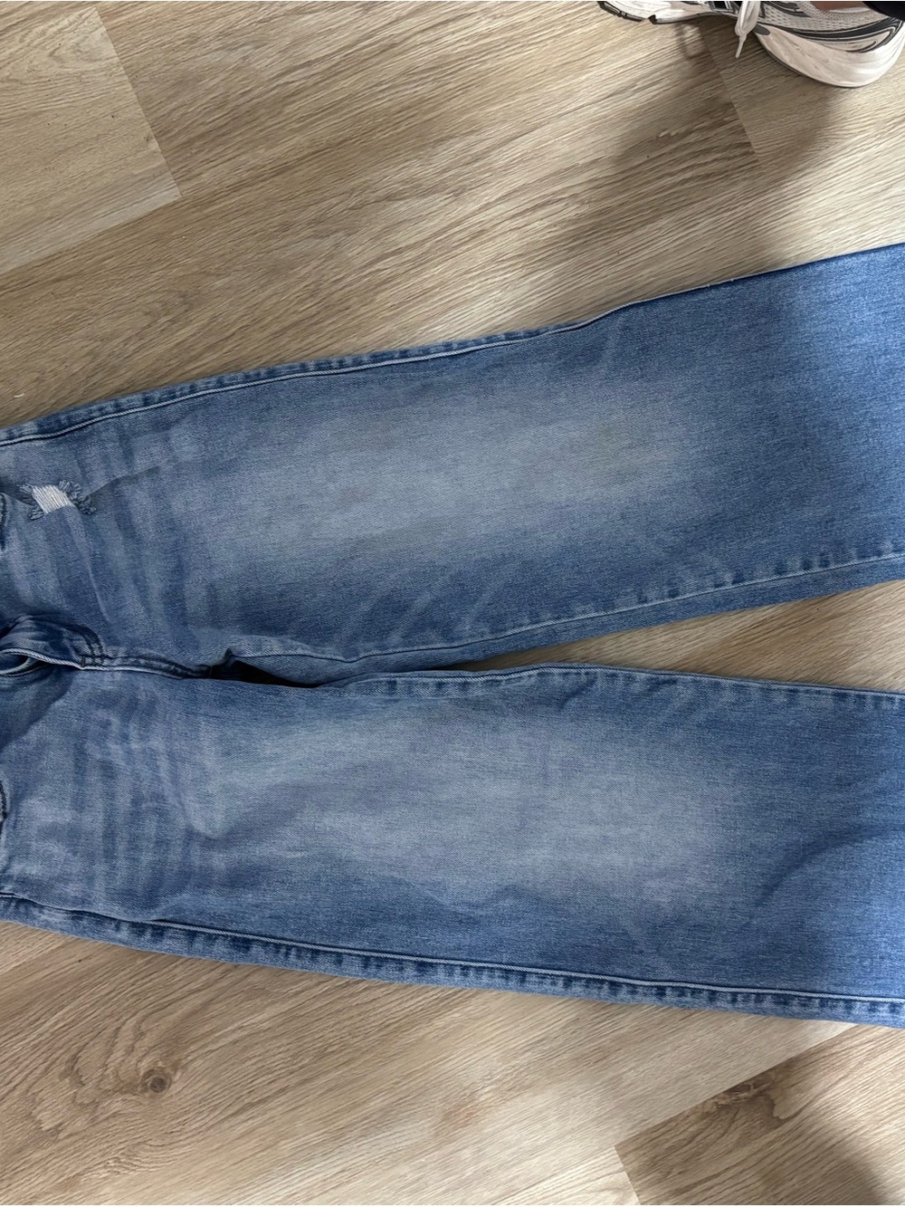 Light Blue wide leg Jeans - Casual Washed Denim